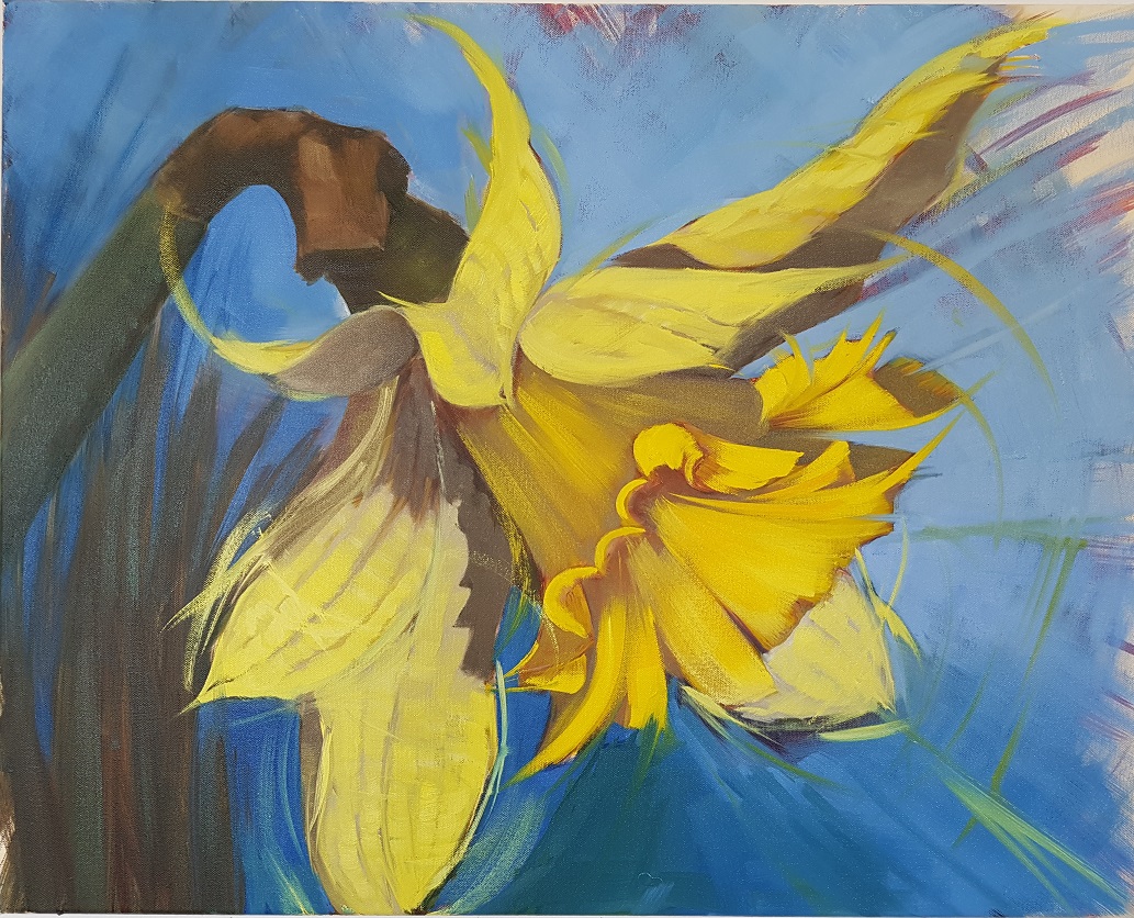 Daffodil facing right 